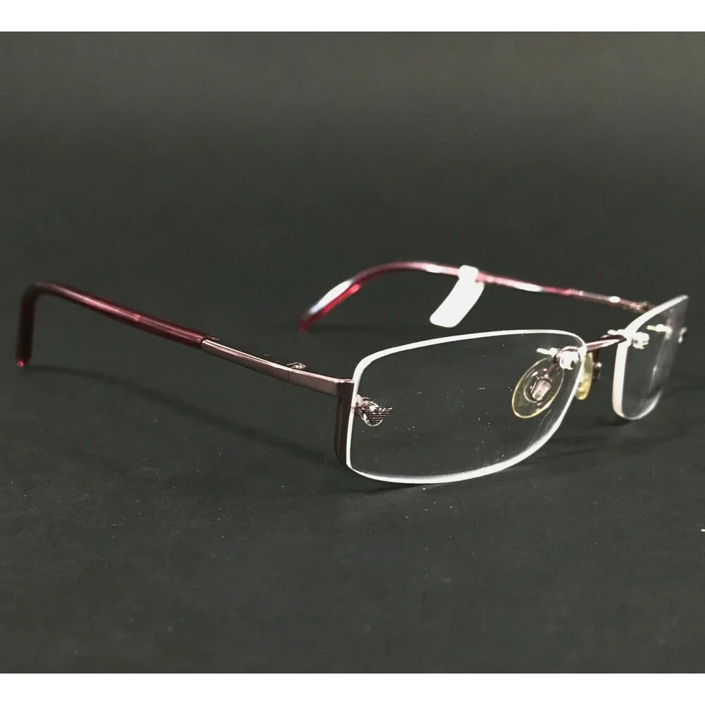 Emporio Armani Eyeglasses Frames EA9084 GW5 Purple Pink Half Rim 51-17-130